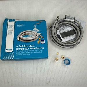 New Smart Choice 6' Stainless Steel Refrigerator Waterline Kit  Open Box